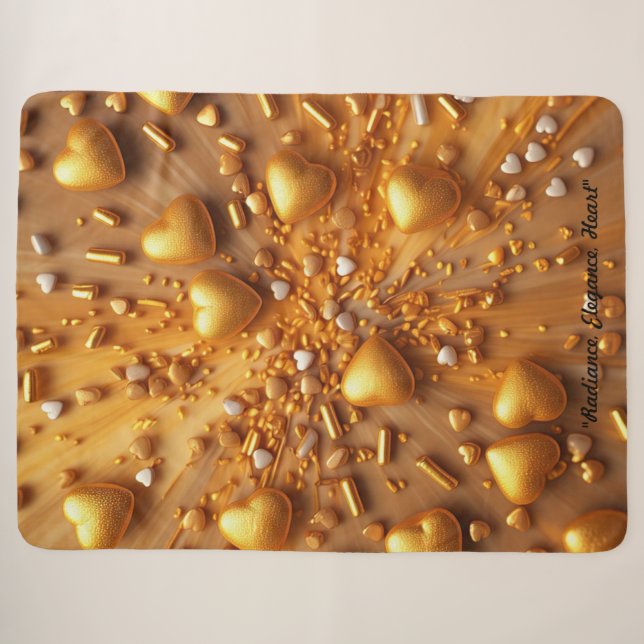 Couverture Sherpa "Golden Glow" (Devant (Horizontal))