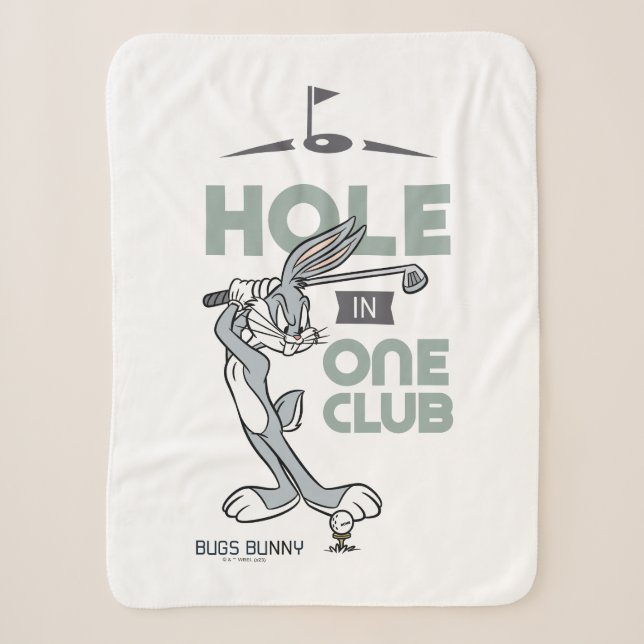 Couverture Sherpa Golf BUNNY™ - Trou en un club (Devant)
