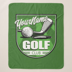 Couverture Sherpa Golf Club NAME Pro Golfer Player Personnalisé