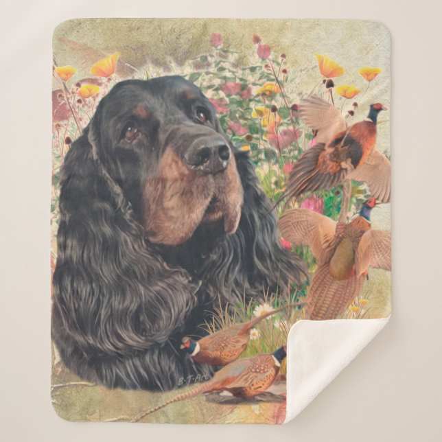 Couverture Sherpa Gordon Setter Tapestry Café Mug Jeu Oreiller Bev (Devant)