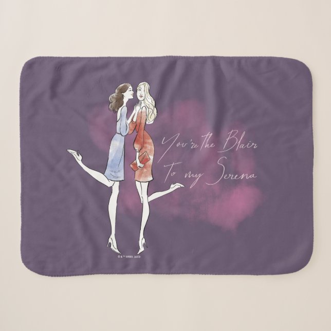 Couverture Sherpa Gossip Girl - Tu es le Blair de ma Serena (Devant (Horizontal))