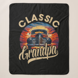 Couverture Sherpa Grand-Père Classique Drôle Dire Voiture Amoureux H