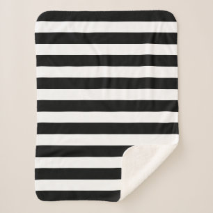 Couverture Sherpa Grandes taches noires et blanches