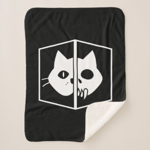 Couverture Sherpa Graphique de chat de Schrödinger