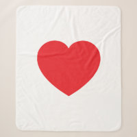 Graphique de cœur d'amour rouge blanc moderne simp