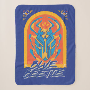 Couverture Sherpa Graphique de Talavera de scarabée bleu