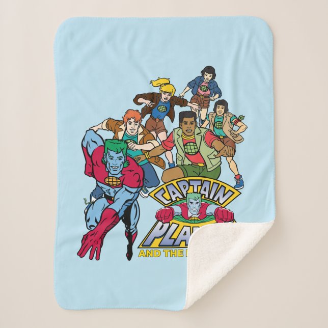 Couverture Sherpa Graphique du logo Captain Planet & Planeteers Grou (Devant)