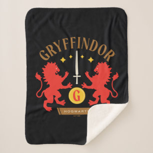 Couverture Sherpa GRAYFFINDOR™ Maison double Lion épée graphique