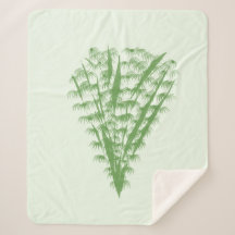 Green plant in the shape of a bouquet.