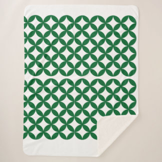 Couverture Sherpa Green Shippo Sherpa Blanket