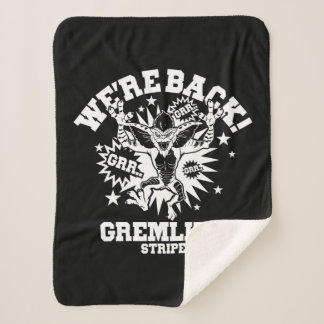 Couverture Sherpa Gremlins | Stripe Nous sommes de retour
