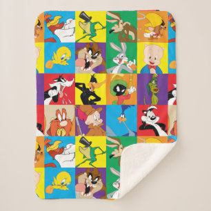Couverture Sherpa Grille de caractères LOONEY TUNES™
