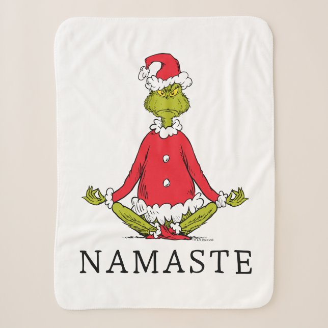 Couverture Sherpa Grille | Namaste Santa Claus (Devant)