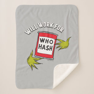 Couverture Sherpa Grinch classique   Fonctionnera pour le devis de h