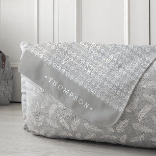 Couverture Sherpa Gris Motif de Sweater Nordic Personnalisé