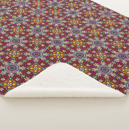 Couverture Sherpa Groovy Heavenly Flower Power