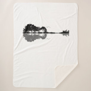 Couverture Sherpa Guitar Lake Shadow