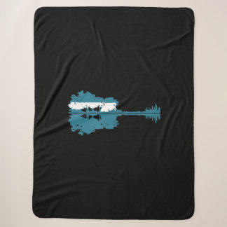 Couverture Sherpa Guitare | Guitar Lake Shadow Love Guitare Musicien