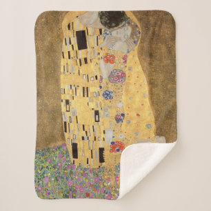 Couverture Sherpa Gustav Klimt The Kiss, 1907-08
