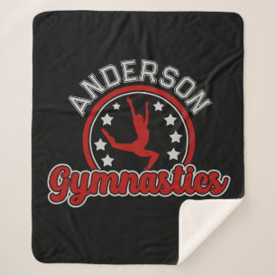 Couverture Sherpa Gymnastique AJOUTER LE NOM Gymnaste Vault Floor At