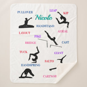 Couverture Sherpa Gymnastique Compétences Typographie