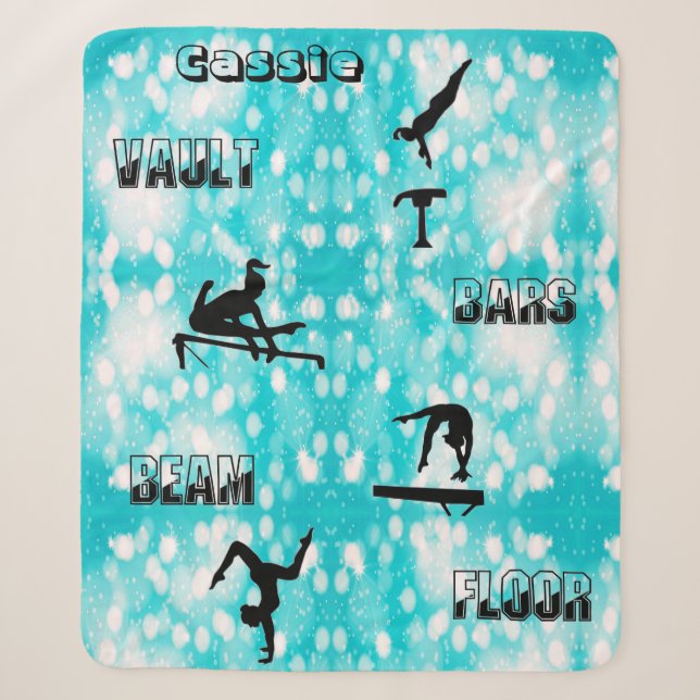 Couverture Sherpa Gymnastique personnalisée Sherpa Blanket (Devant)