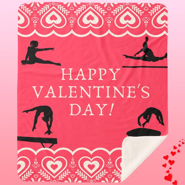 Couverture Sherpa Gymnastique Saint Valentin (Créateur téléchargé)