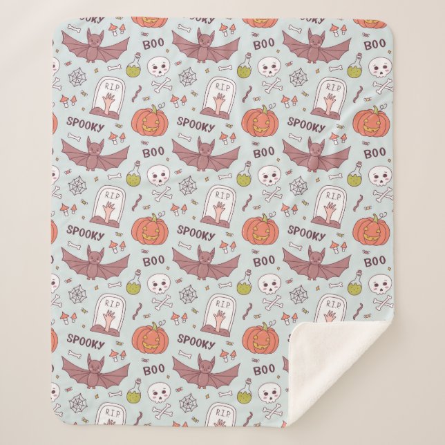 Couverture Sherpa Halloween (Devant)