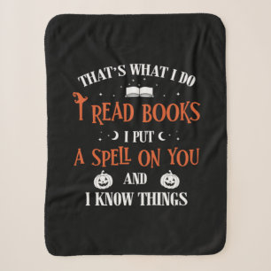 Couverture Sherpa Halloween Je T'Écris Et Lis Des Livres Anniversair