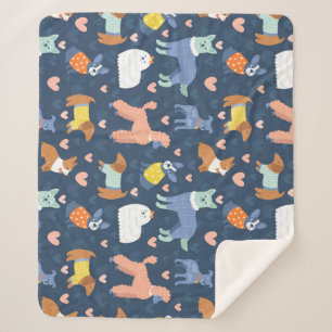 Couverture Sherpa Halloween Spiders Web : Motif sans couture