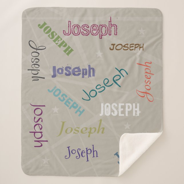 Couverture Sherpa HAMbWG - Fleece la plus douce - Votre nom! (Devant)