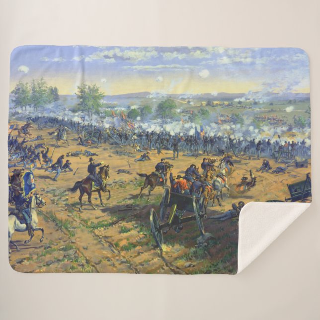 Couverture Sherpa Hancock Gettysburg Pickett's Charge Thure Thulstru (Devant (Horizontal))