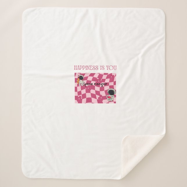 Couverture Sherpa happiness is you blanket (Devant)