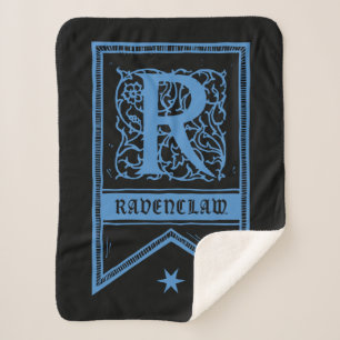 Couverture Sherpa Harry Potter Bannière de monogramme de Ravenclaw