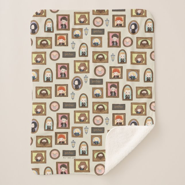 Couverture Sherpa HARRY POTTER™ Chibi Image Frame Motif (Devant)