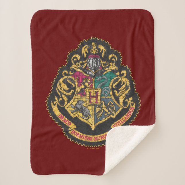 Couverture Sherpa Harry Potter | CIMIER DE POUDLARD (Devant)