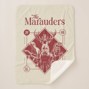 Couverture Sherpa HARRY POTTER™ Les Marauders Animagus Graphique