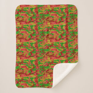 Couverture Sherpa Haus De Camo Gold Motif