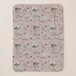 Couverture Sherpa Haute Couture Poulet
