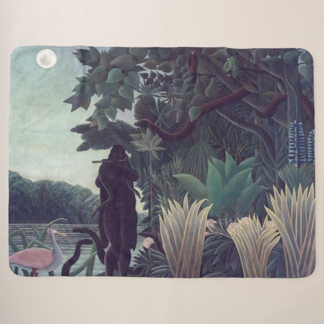 Couverture Sherpa Henri Rousseau - Le Charmeur Des Serpents (Devant (Horizontal))