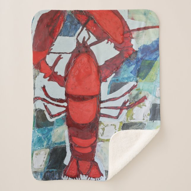 Couverture Sherpa Homard du Maine (Devant)