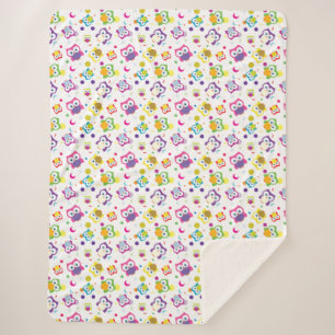 Couverture Sherpa Hoot Owl Faune Forêt Nature Whimsical