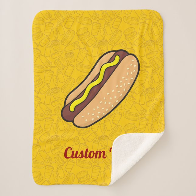 Couverture Sherpa Hotdog Sherpa Blanket (Devant)