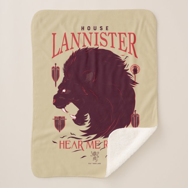 Couverture Sherpa House Lannister - Hear Me Roar (Devant)