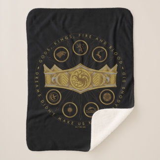 Couverture Sherpa HOUSE of the Dragon | Seven Kingdoms Crown Graphic