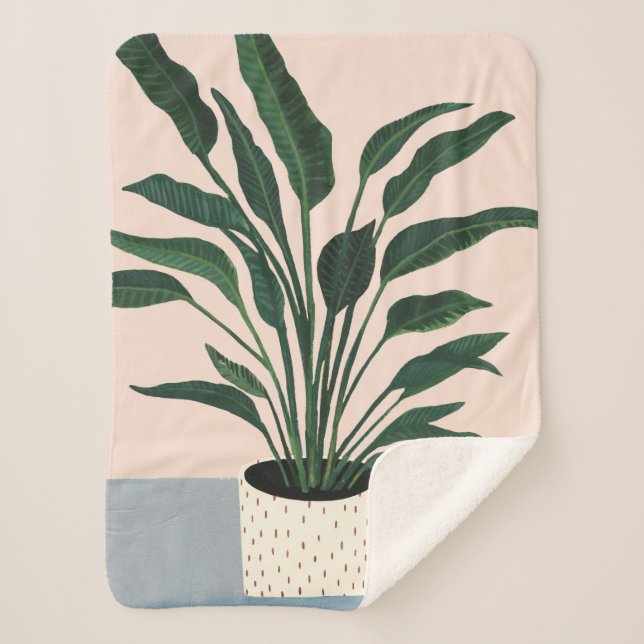 Couverture Sherpa Houseplant (Devant)
