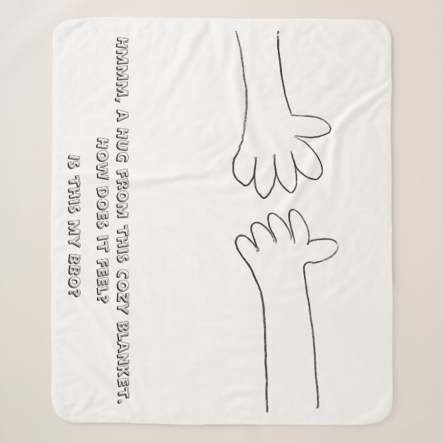 Couverture Sherpa Hug Blanket - mon BBO (Devant)