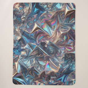 Couverture Sherpa Huile Chrome Ultra-Cosy Blanket - Flueur Futuriste