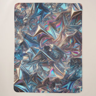 Couverture Sherpa Huile Chrome Ultra-Cosy Blanket - Flueur Futuriste
