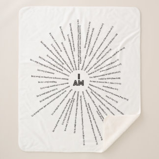 Couverture Sherpa I AM Scriptures Sherpa Blanket (PERSONNALISABLE)
